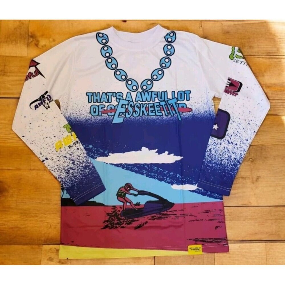 Thats A Awful Lot‎ Of Cough Syrup Men's Sz S Moto Style Jersey Shirt Desto Dubbs